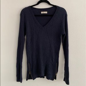 Navy Oversized Abercrombie & Fitch Pullover Sweater